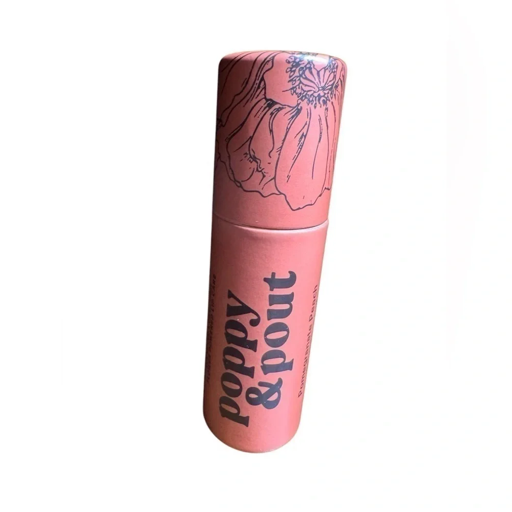 Poppy & Pout Lip Balm Sealed Flavor: Pomegranate Peach